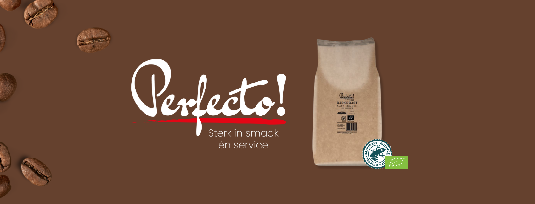 Nieuw: Perfecto DarkRoast BIO RFA koffie