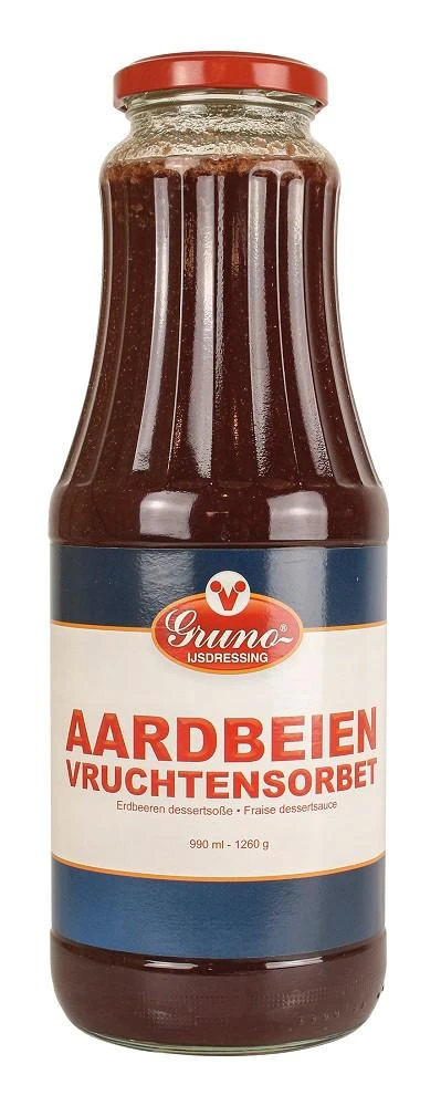 Sorbetsaus Aardbei 1L