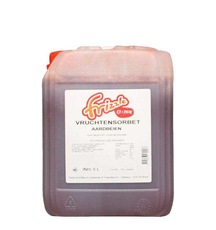 Sorbetsaus Aardbei 5L