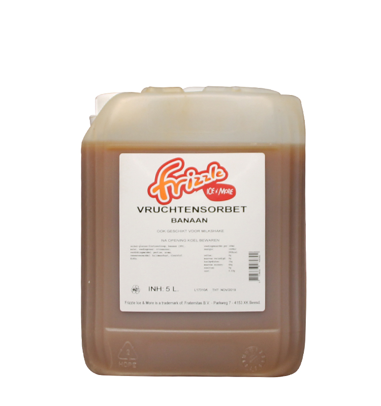 Sorbetsaus Banaan 5L Sorbetsaus Banaan 5L