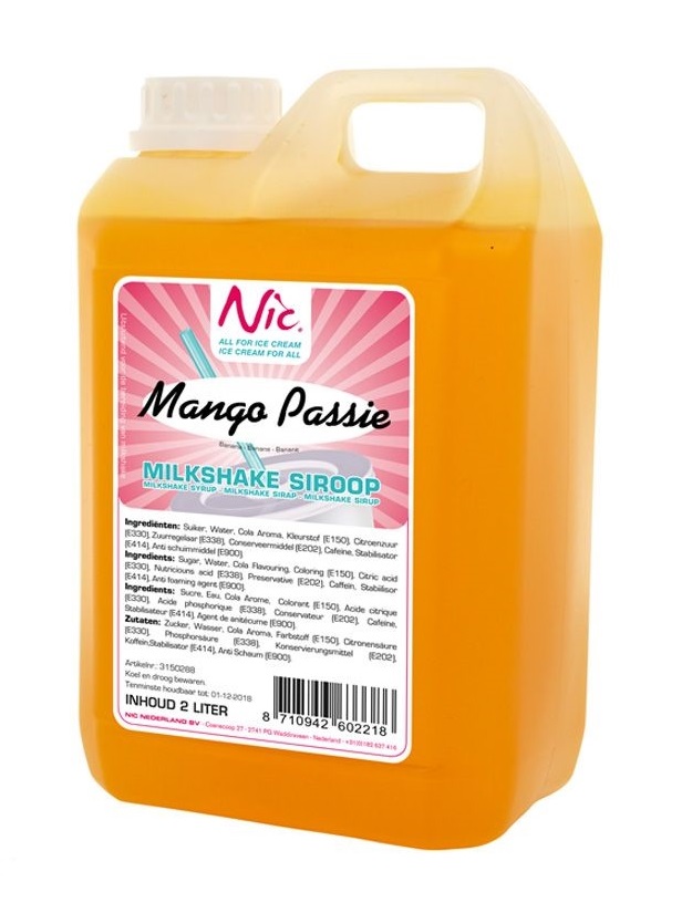 MS Siroop NIC Mango Passie 2L MS Siroop NIC Mango Passie 2L