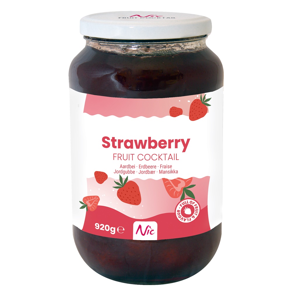 Fruit Cocktail NIC Aardbeien 920gr.