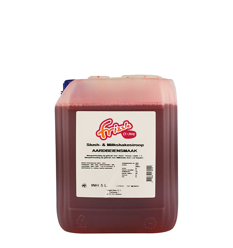 Slush-Shake Siroop Aardbei 5L