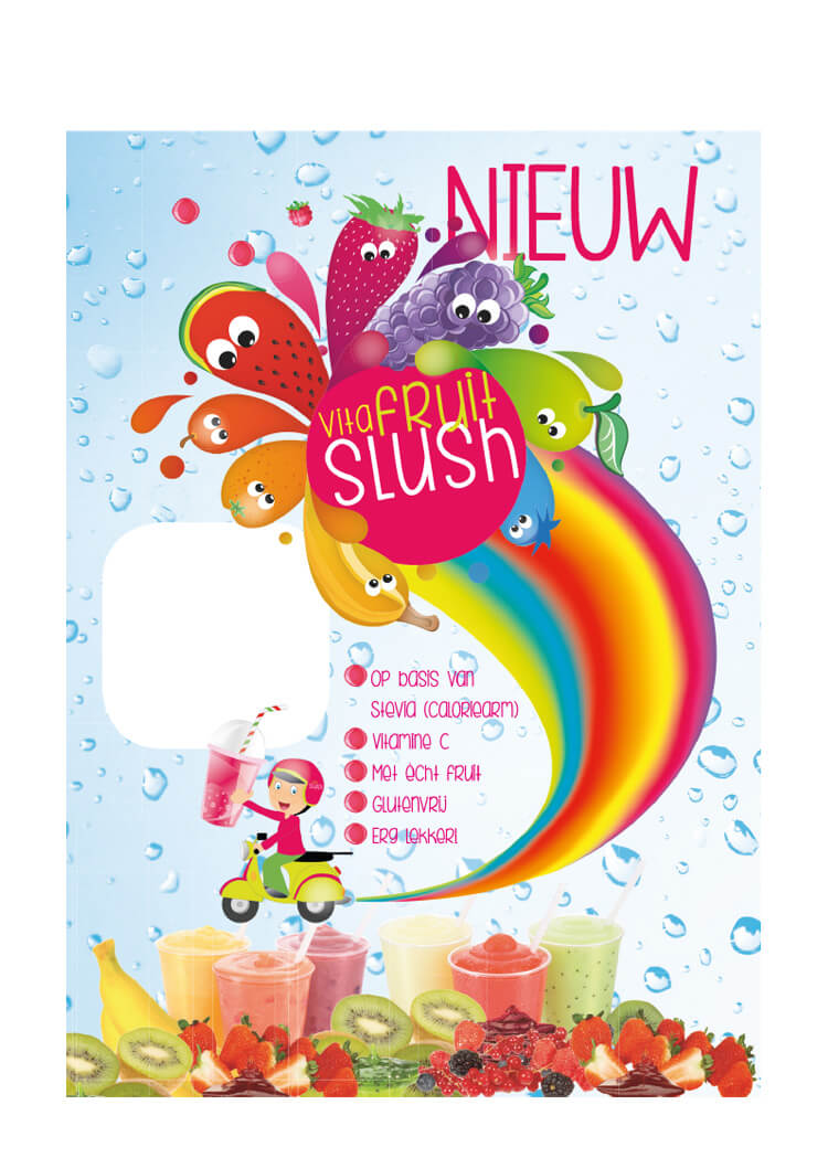 Tafelkaart Vita Fruit Slush A6 Tafelkaart Vita Fruit Slush A6