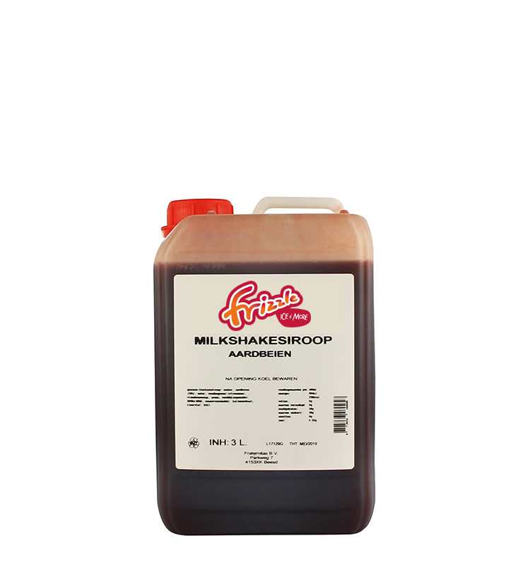 Milkshake Siroop Aardbei 3L Milkshake Siroop Aardbei 3L