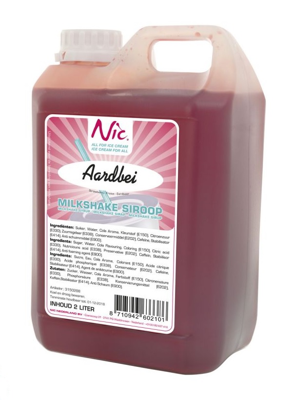 MS Siroop NIC Aardbei 2L MS Siroop NIC Aardbei 2L