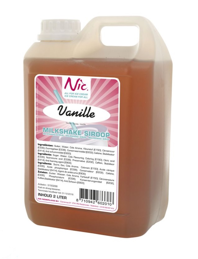 MS Siroop NIC Vanille 2L MS Siroop NIC Vanille 2L