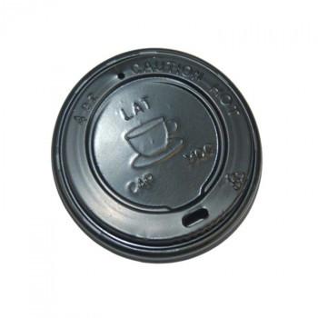 Deksel Zwart voor Hotcup 4oz 100st