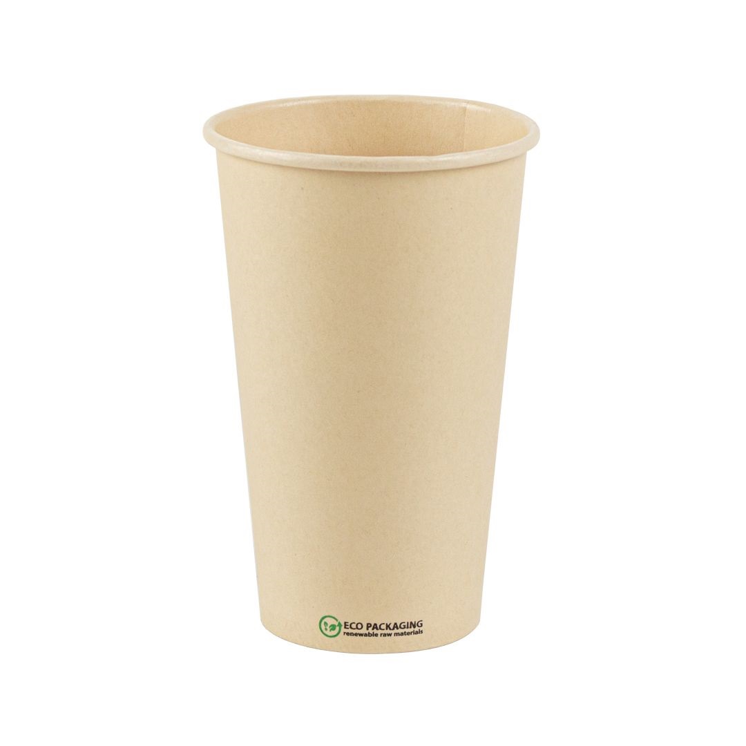 Milkshakebeker Bamboe PLA 400cc Bio Milkshakebeker Bamboe PLA 400cc Bio