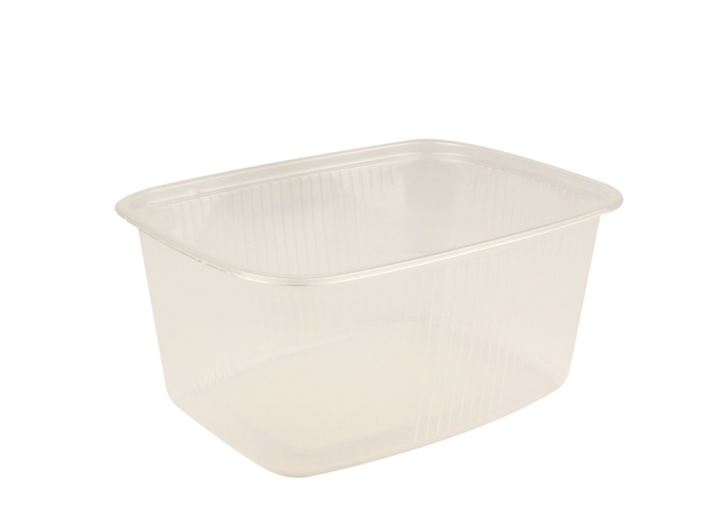 Plastic Bakje 250cc Rechthoek Trp