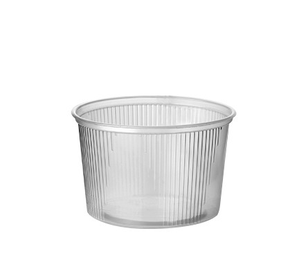 Plastic Bakje 250cc PP Rond Trp