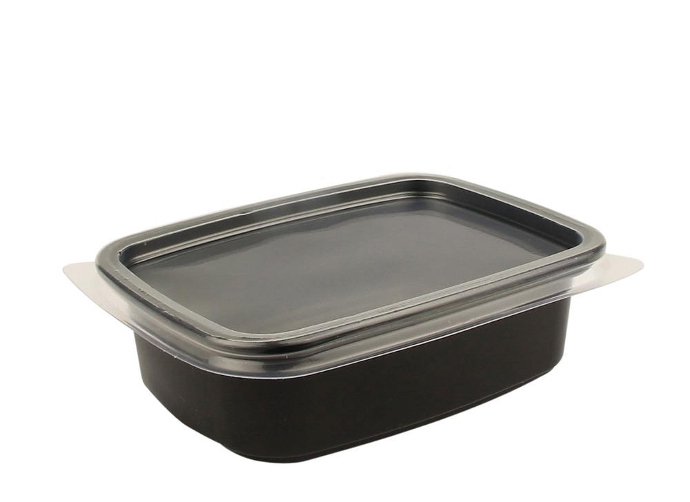 Plastic Bakje 150cc Rechthoek Zwart Plastic Bakje 150cc Rechthoek Zwart