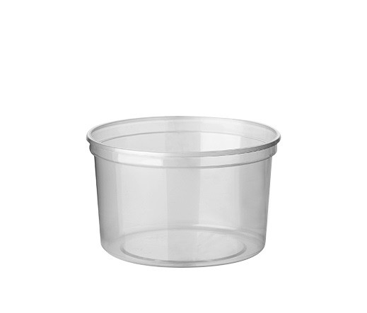 Plastic Bakje 500cc SPG Rond Trp