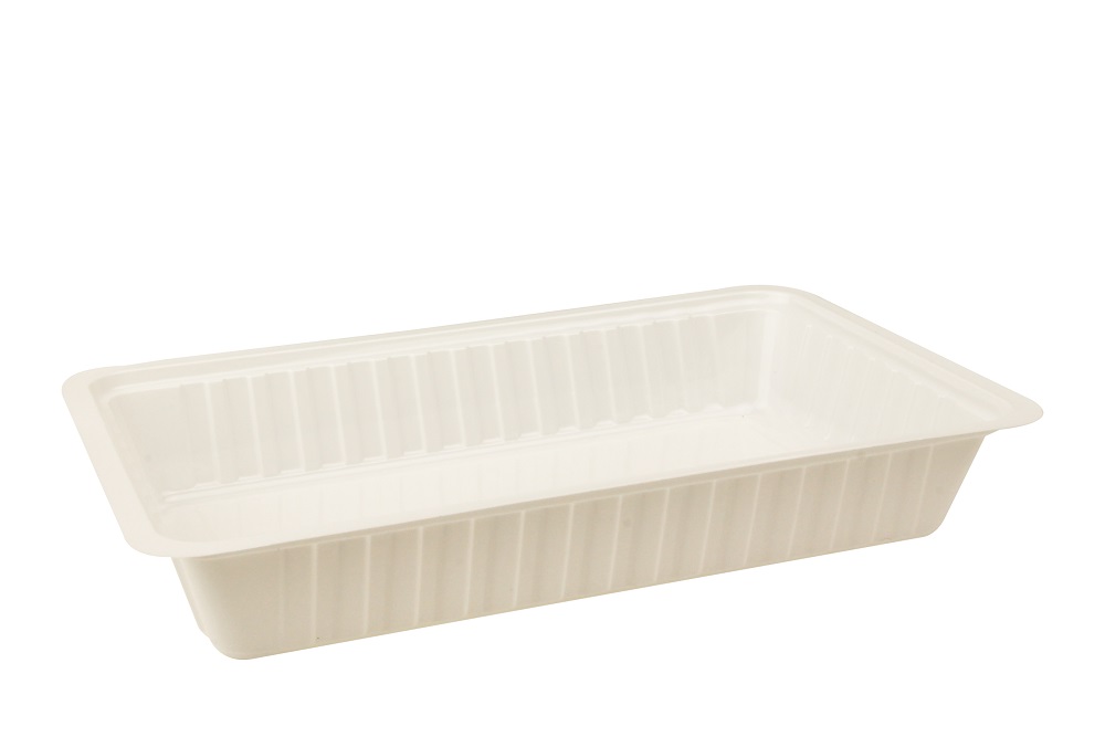 Plastic Bakje A14 Laag Wit 1000st Plastic Bakje A14 Laag Wit 1000st