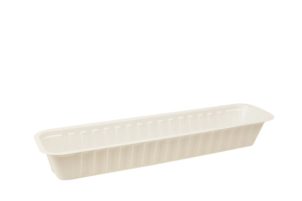 Plastic Bakje A16 Smal Wit 2000st