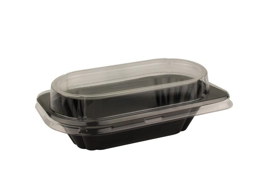 Plastic Bakje + Deksel KU1 Zwart