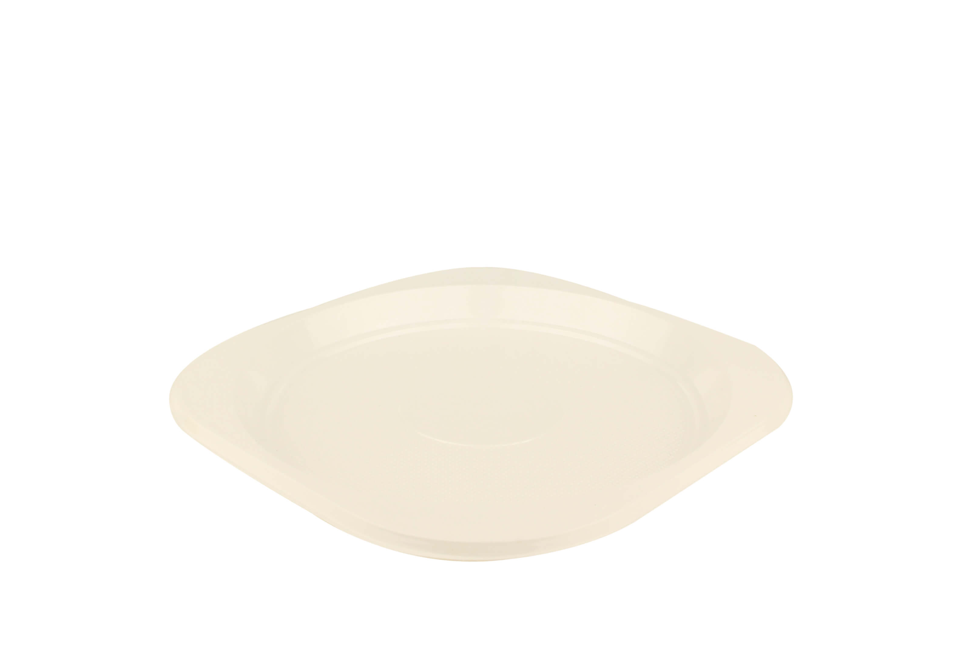 Plastic Bord 16cm PS Wit 100st