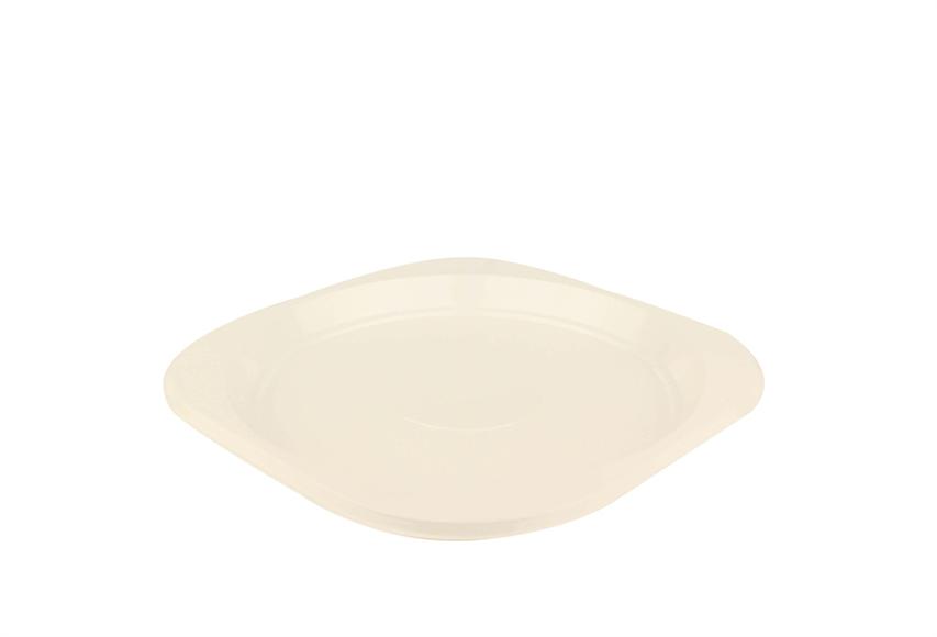 Plastic Bord 16cm PS Wit 100st