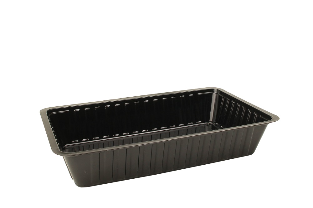 Plastic Bakje A14 Zwart 1000st