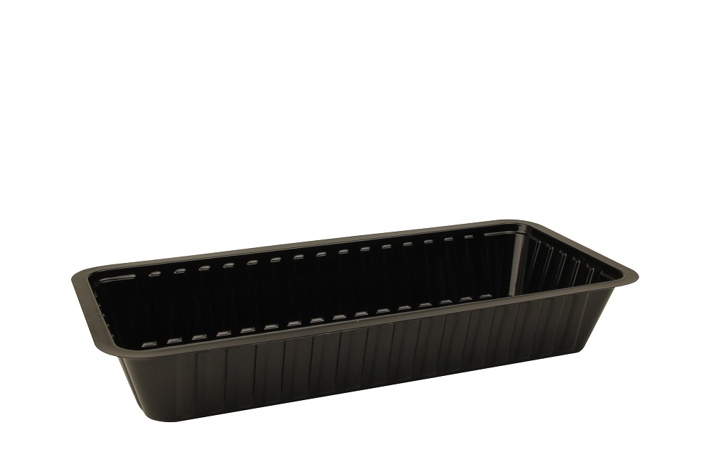 Plastic Bakje A18 Zwart 1000st