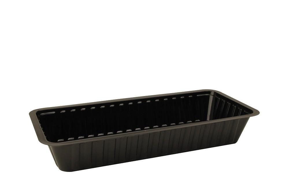 Plastic Bakje A18 Zwart 1000st
