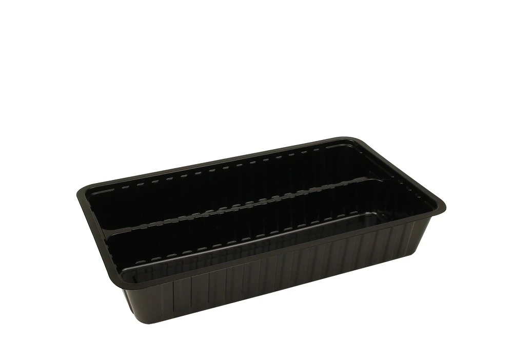 Plastic Bakje A24 Zwart 500st Plastic Bakje A24 Zwart 500st