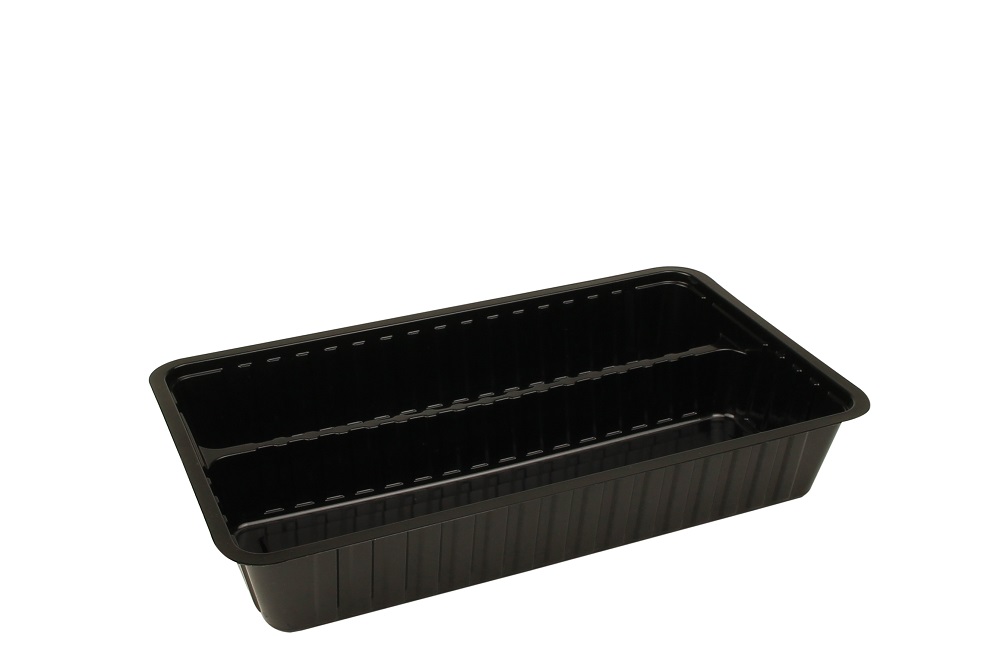 Plastic Bakje A24 Zwart 500st Plastic Bakje A24 Zwart 500st