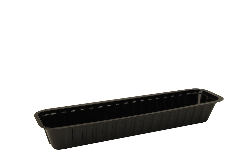 Plastic Bakje A16 Smal Zwart 2000st