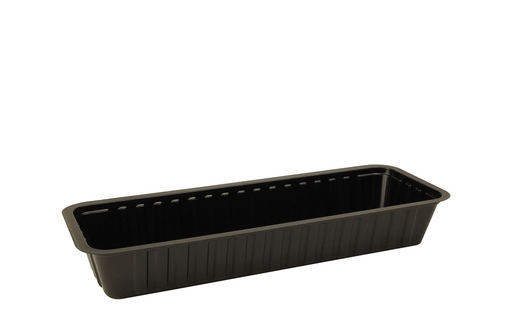 Plastic Bakje A16 Breed Zwart 1000s