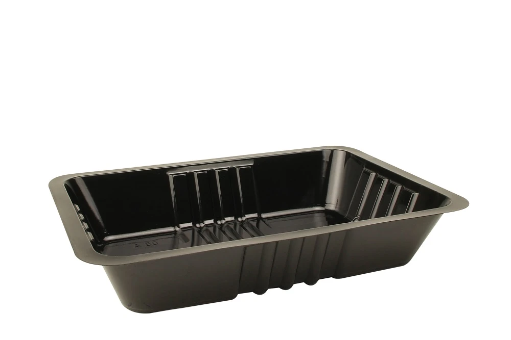 Plastic Bakje A50/30 Zwart 1000st Plastic Bakje A50/30 Zwart 1000st