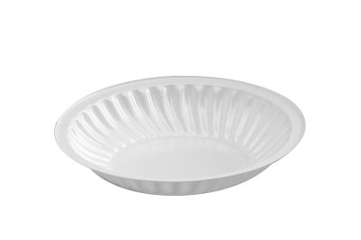 Pl R13 Schaal Rond 13cm Wit 4x250st