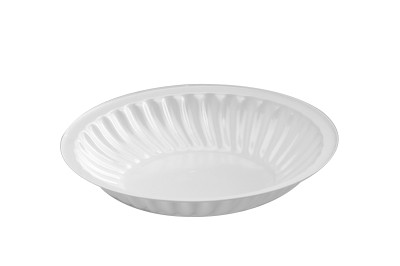 Pl R13 Schaal Rond 13cm Wit 4x250st