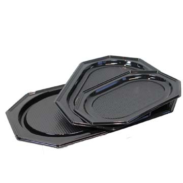 Schaal 8-Hoek Zwart Rpet 45cm Schaal 8-Hoek Zwart Rpet 45cm