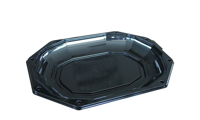 CS Schaal 1-Vaks 335x250x38mm Zwart CS Schaal 1-Vaks 335x250x38mm Zwart