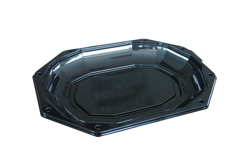 CS Schaal 1-Vaks 335x250x38mm Zwart