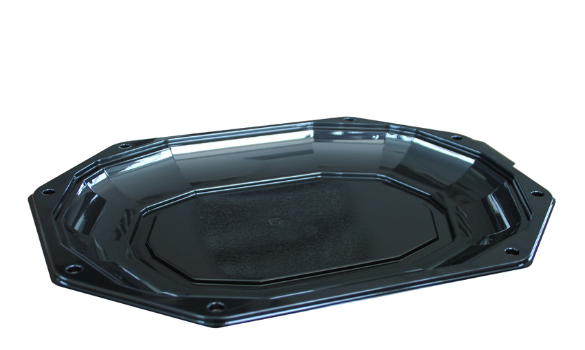 CS Schaal 1-Vaks 430x280x32mm Zwart CS Schaal 1-Vaks 430x280x32mm Zwart