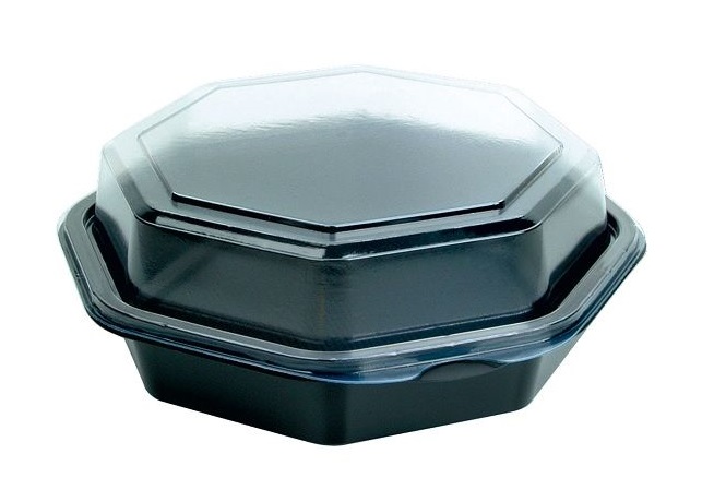 Octaviewbox met Deksel 16x6cm Zwart