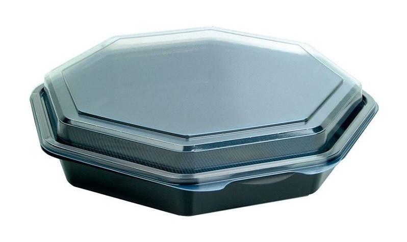 Octaviewbox met Deksel 19x6cm Zwart