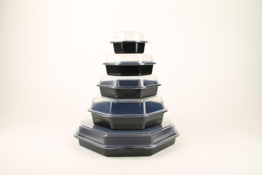Octaviewbox met Deksel 23x8cm Zwart Octaviewbox met Deksel 23x8cm Zwart
