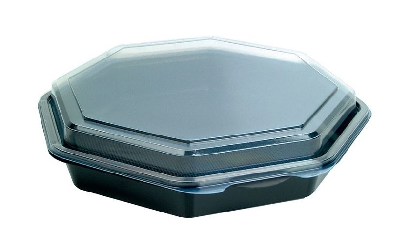 Octaviewbox met Deksel 23x5cm Grijs