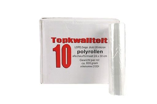 Polyrol LDPE 30x24cm Slagersfolie Polyrol LDPE 30x24cm Slagersfolie