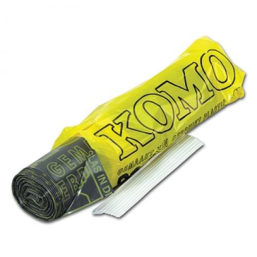 Afvalzak Komo 60x80cm 50my Grijs Afvalzak Komo 60x80cm 50my Grijs