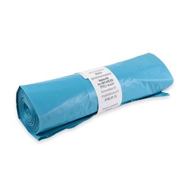 Afvalzak LDPE 65x140cm 55my Blauw