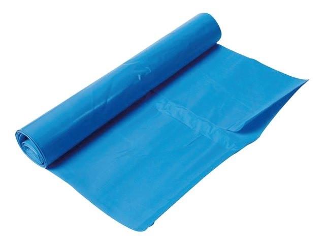 Afvalzak HDPE 70x110cm 30my Blauw