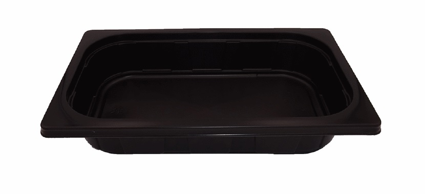 PP Tray 1/4 GN 265x162x50mm Zwart PP Tray 1/4 GN 265x162x50mm Zwart