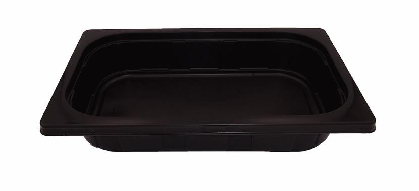 PP Tray 1/4 GN 265x162x50mm Zwart PP Tray 1/4 GN 265x162x50mm Zwart