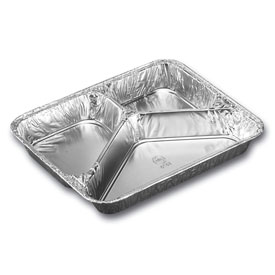 Aluminium Menubak 3-vaks Laag 800cc
