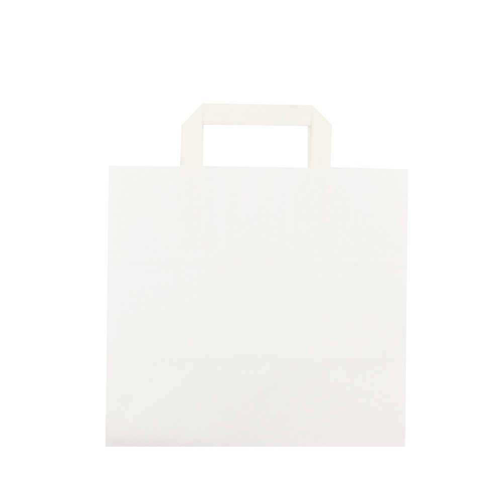 Draagtas Papier Wit Middel 400st