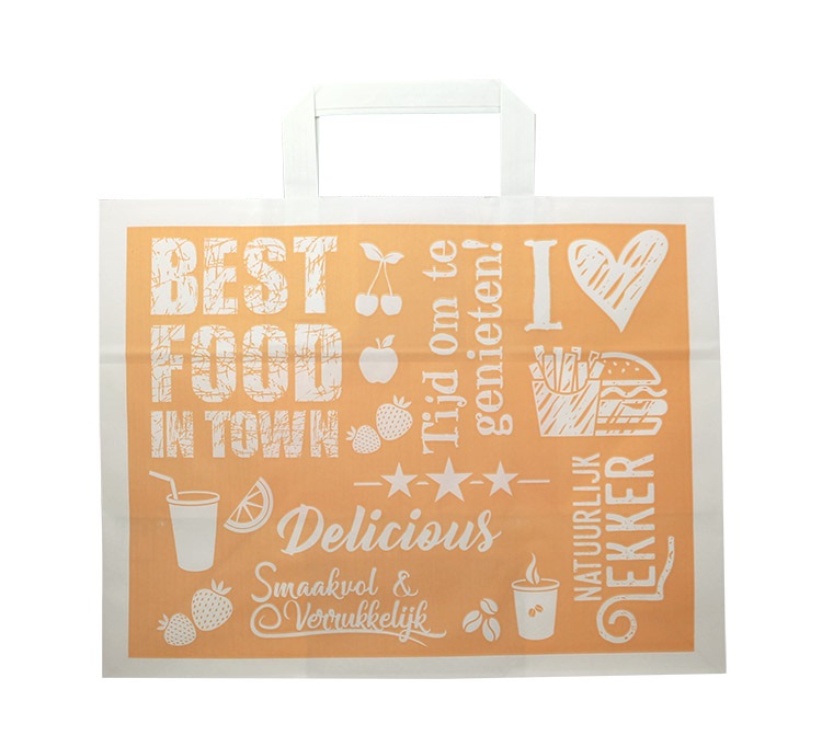 Draagtas Papier Retro Groot 300st Draagtas Papier Retro Groot 300st