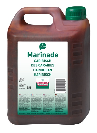 Marinade Caribisch Pure 2,5L Marinade Caribisch Pure 2,5L